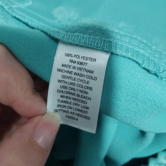 NWT Worthington Dark Mint Green Wide Leg Dress / Trouser Pants in Size XL - Picture 11 of 12